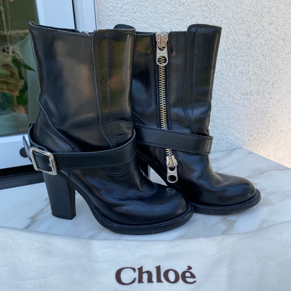 Chloe Moto Boots